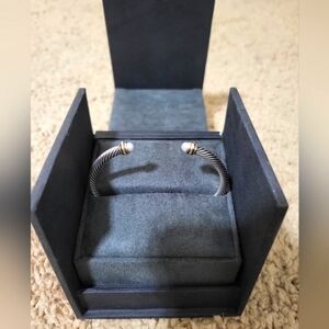 David Yurman Cable Classic Bracelet with Pearl.